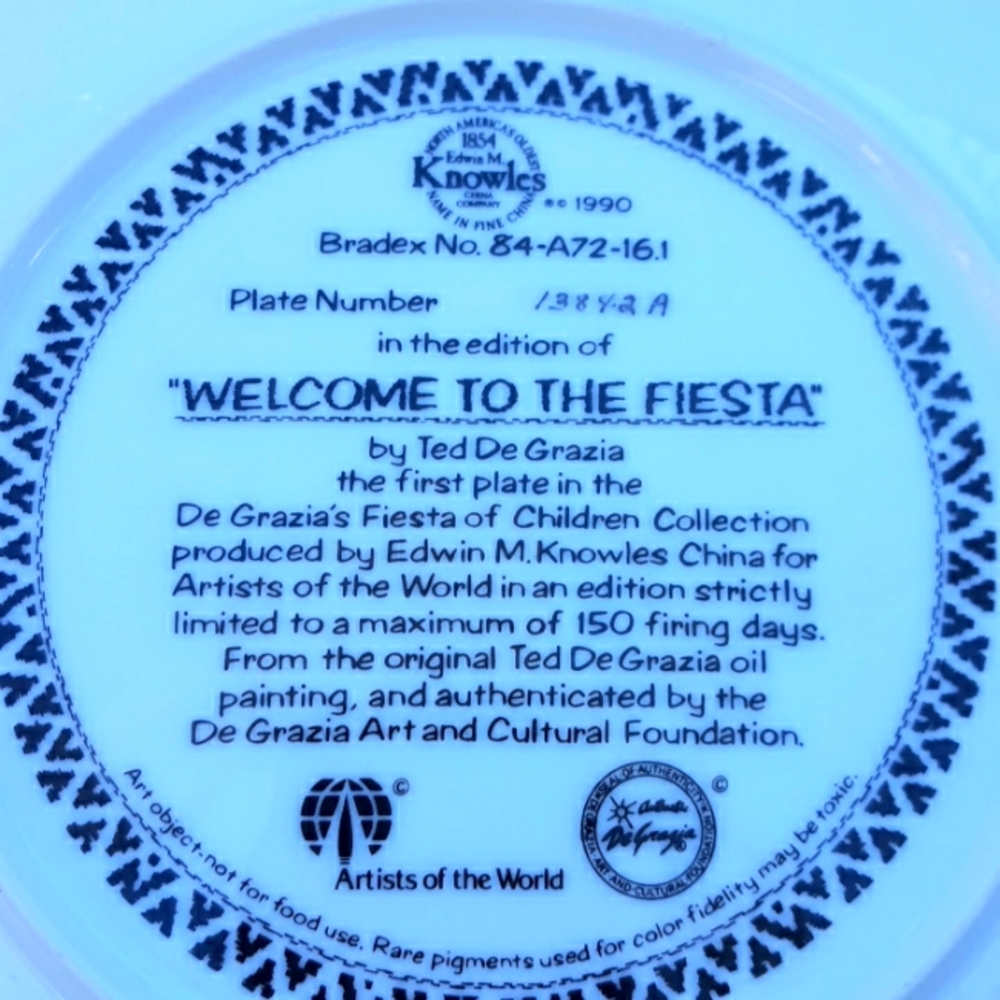 EUC VTG DEGRAZIA PLATE - Picture 7 of 8